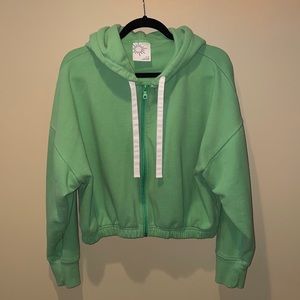 Offline By Aerie | Green Zip Sweatshirt Medium